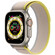 Apple Watch Ultra GPS + Cellular 49mm Titanium Case with Yellow/Beige Trail Loop MQF23