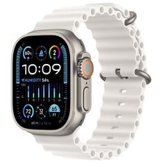 Apple Watch Ultra 2 GPS + Cellular 49mm Titanium Case with White Ocean Band MREJ3, MRF93
